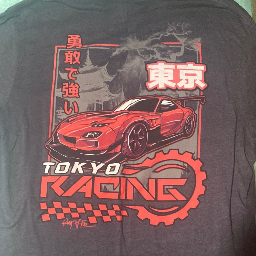 Ring of Fire Tokyo Racing Graphic Tee - Black and Red